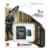 Kingston 1024GB SD micro Canvas Go! Plus (SDXC Class 10 UHS-I U3) (SDCG3/1TB) memóriakártya adapterrel