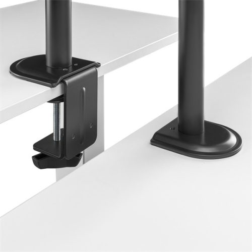 Sbox LCD-352/2-2 17"-32" dönthető, forgatható asztali dual monitor tartó konzol