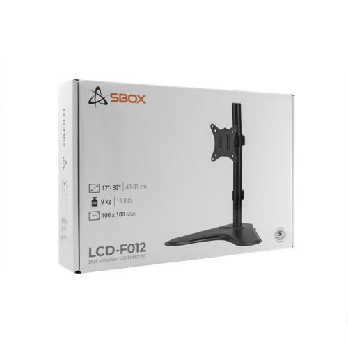 Sbox LCD-F012-2 17"-32" dönthető, forgatható asztali monitor tartó konzol