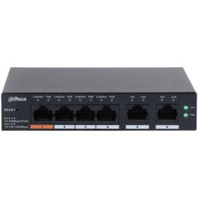   Dahua CS4006-4ET-60 4x10/100 Mbps PoE + 2x10/100 Mbps uplink/60W/Cloud Managed PoE Switch