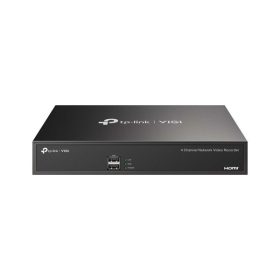   TP-Link VIGI NVR1004H /4 csatorna/H265+/80Mbps rögzítés/1x SATA/hálózati rögzítő (NVR)