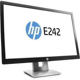   HP 24" EliteDisplay E242 WUXGA IPS VGA/HDMI/DP/USB fekete monitor (Használt A)