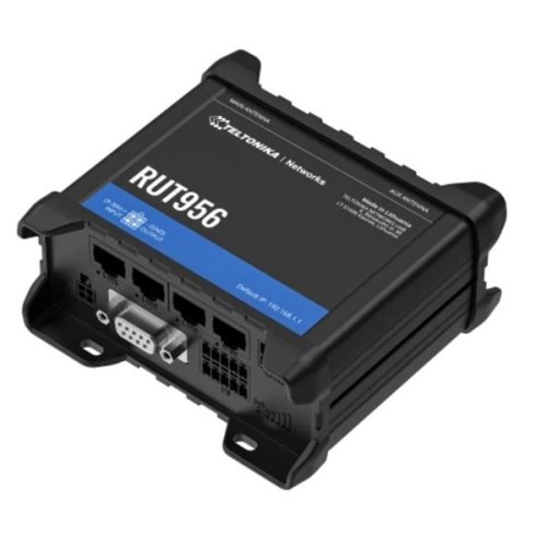 Teltonika RUT956 3x10/100Mbps LAN 1x10/100Mbps LAN/WAN port 2xminiSIM 4G/LTE Vezeték nélküli ipari router