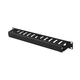   Lanberg AK-1704-B 19" 1U fekete csatornás kábelbevezető