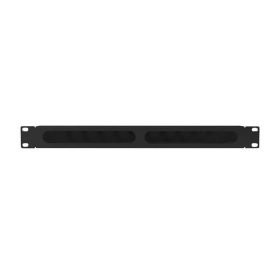   Lanberg AK-1704-B 19" 1U fekete csatornás kábelbevezető