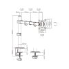 Gembird MA-D1-01 17"-32" egykaros asztali monitor tartó konzol