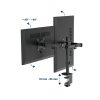 Gembird MA-D2-03 17"-32" kétkaros asztali monitor tartó konzol