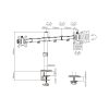 Gembird MA-D2-01 17"-32" kétkaros asztali monitor tartó konzol
