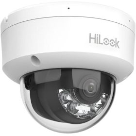   HiLook IPC-D140HA-LU(2.8mm) /Kültéri/4MP/2,8mm/IR/Láthatófény 30m/IK08/MD 2.0/Smart Hybrid Light PoE IP dóm kamera