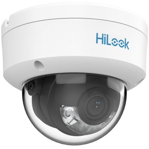 HiLook IPC-D129HA(2.8mm) /Kültéri/2MP/2,8mm/Láthatófény 30m/DWDR/IK08/MD 2.0/ColorVu PoE IP dóm kamera
