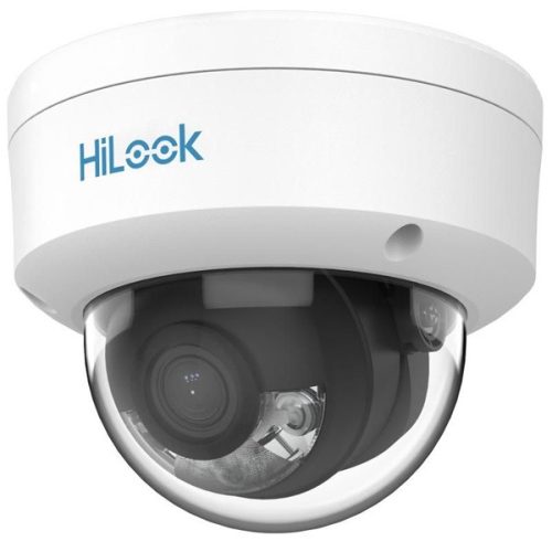 HiLook IPC-D149HA(2.8mm) /Kültéri/4MP/2,8mm/Láthatófény 30m/WDR/IK08/MD 2.0/ColorVu PoE IP dóm kamera