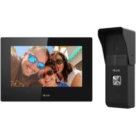   HiLook VI-K23P /7" Wifi PoE beltéri/2MP 4 vezetékes kültéri/Felületre szerelhető/ egylakásos Hybrid kaputelefon szett