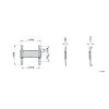 Meliconi Slimstyle Plus 200S DW 14"-45" fix fali TV konzol