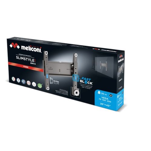 Meliconi Slimstyle Plus 200S DW 14"-45" fix fali TV konzol
