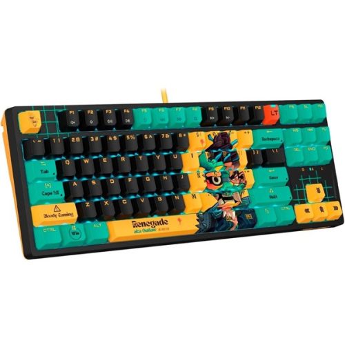 A4-Tech A4TKLA47623 Bloody AT87 US mechanikus (Alpha Switch) RGB Renegade vezetékes gamer billentyűzet