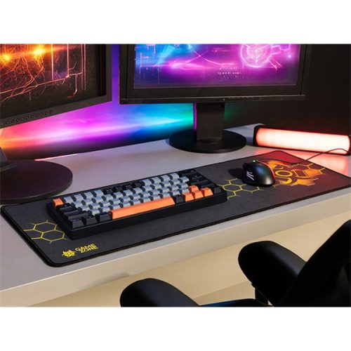 Tracer TRAPAD47547 HEXY2 GameZone 800x300mm texturált szövet fekete billentyűzet és egérpad