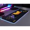 Tracer TRAPAD47546 HEXY1 GameZone 800x300mm RGB világítás texturált szövet fekete billentyűzet és egérpad