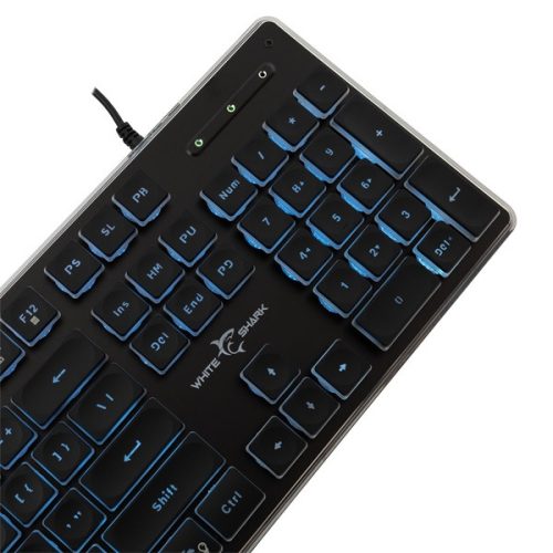 White Shark GK-003141B-US Tachi US fekete gamer billentyűzet