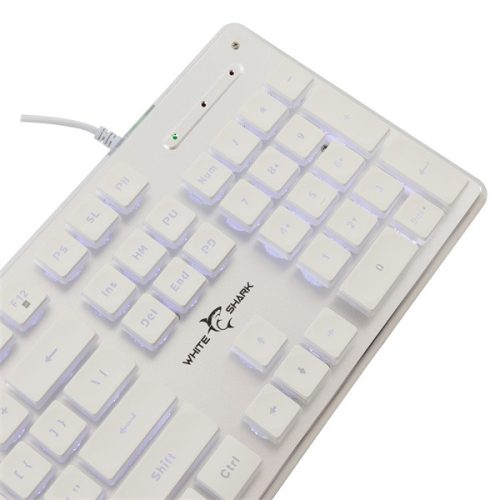 White Shark GK-003241W-US Tachi US fehér gamer billentyűzet