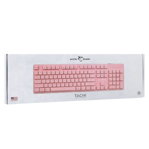 White Shark GK-003441P-US Tachi US pink gamer billentyűzet