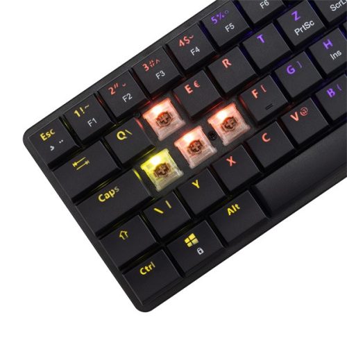 White Shark GK-006131-B/BR-US Nagamaki US fekete (brown switch) gamer billentyűzet