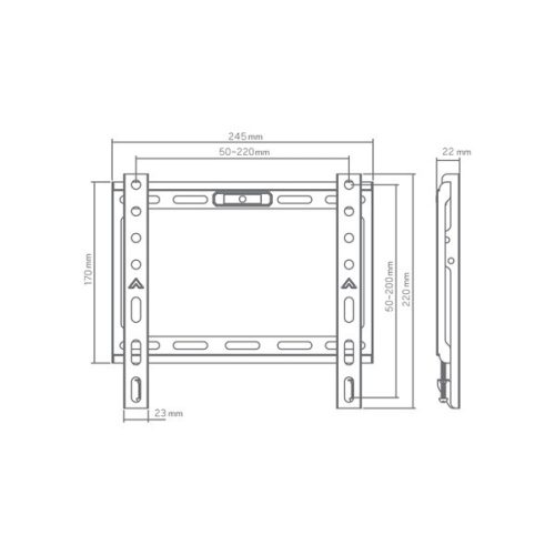 Sbox BL-3722F 43" VESA 200x200 fix fali konzol
