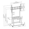 Sbox FS-1035 100" VESA 800x600 TV állvány