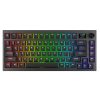 AVAX GM02 PRO 75% HUN Gasket RGB tri-mode mechanikus (Gateron piros switch) billentyűzet