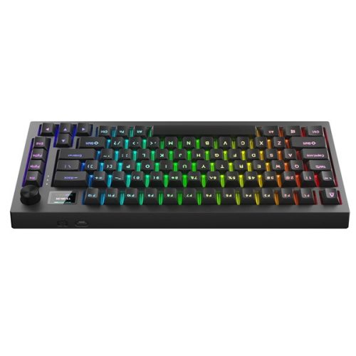 AVAX GM02 PRO 75% HUN Gasket RGB tri-mode mechanikus (Gateron piros switch) billentyűzet