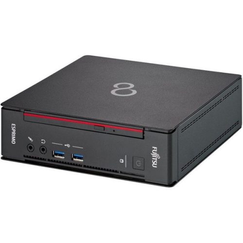 Fujitsu Esprimo Q958 Micro/i5-8400T/8GB/256GB SSD/Win Pro COA/fekete asztali számítógép (Használt A+,felújított)