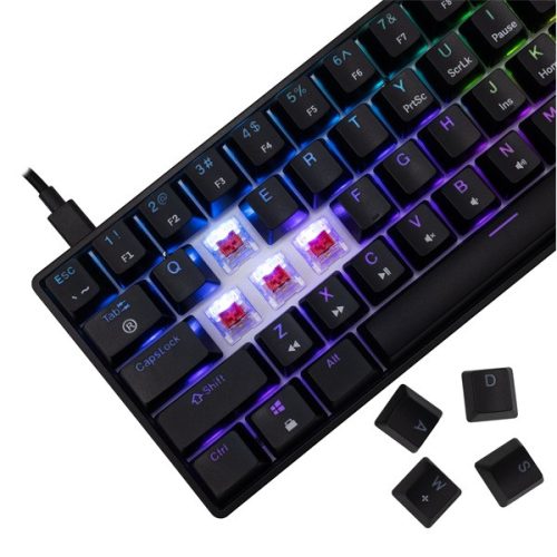 White Shark SHINOBI 2 GK-004111B/R-US US fekete mechanikus (red switch) gamer billentyűzet