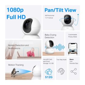   TP-Link Tapo C200P2 Otthoni biztonsági 1080p Full HD Wi-Fi IP kamera 2 db/csomag