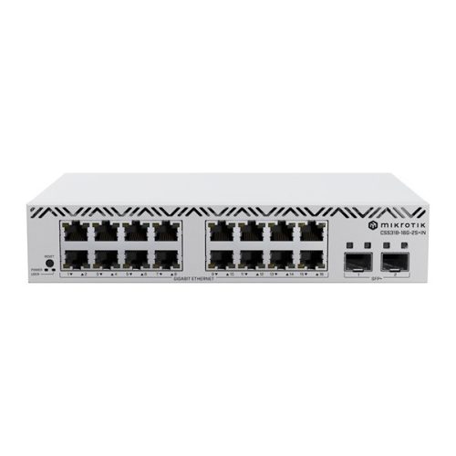MikroTik CSS318-16G-2S+IN 16xGbE LAN 2xSFP+ port Cloud Smart Switch