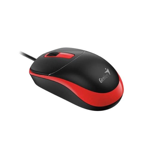 Genius DX-123 EU Vezetékes piros optikai egér
