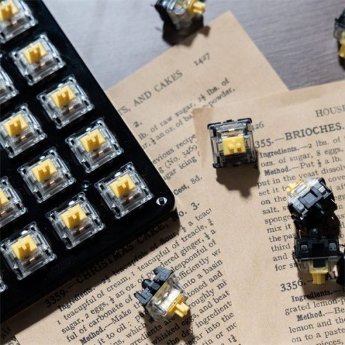 Gateron EF Silent Yellow - Halk Lineáris switch szett (10db)