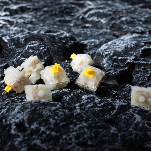 Gateron KS-3X1 Milky Yellow Pro - Lineáris switch szett (10db)