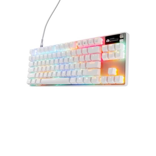 Steelseries 64899 Apex Pro TKL Gen 3 UK fehér gamer billentyűzet