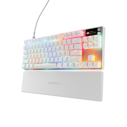 Steelseries 64899 Apex Pro TKL Gen 3 UK fehér gamer billentyűzet