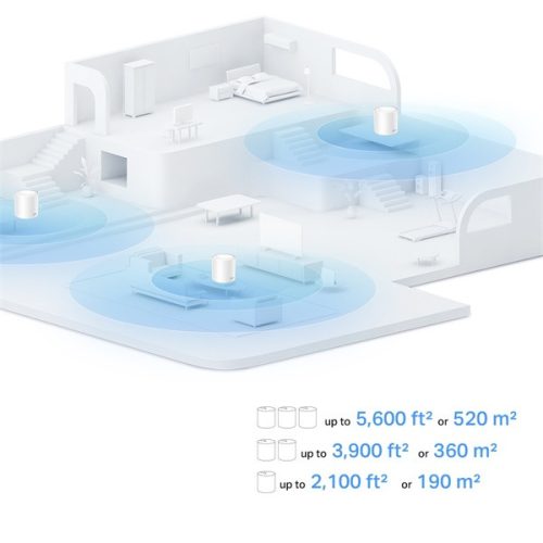 TP-Link Deco X10(2-pack) AX1500 fehér otthoni mesh Wi-Fi 6 rendszer (2db)