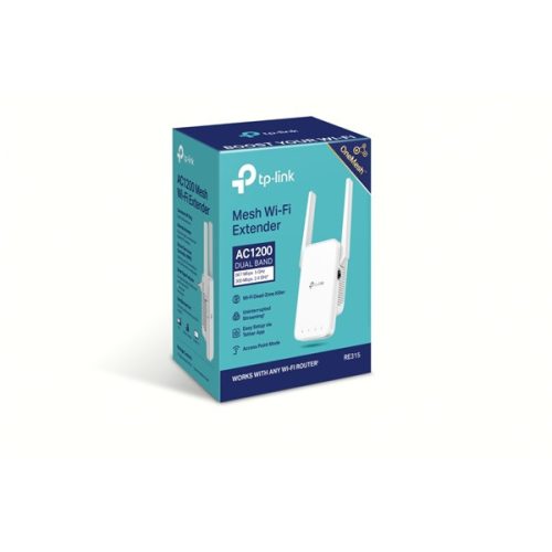 TP-Link RE315 AC1200 Mesh Wi-Fi tartomány bővítő, hatótávnövelő