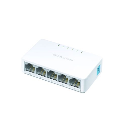 Mercusys MS105 5 portos 10/100Mbps nem menedzselhető fehér asztali switch