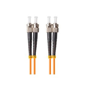   Lanberg FO-STST-MD21-0050-OG Multimódusú OM2 duplex optikai patch kábel 2xST/UPC csatlakozóval 5m