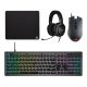 Corsair CH-9226F65-NA 4in1 vezetékes fekete gamer billentyűzet + egér + fejhallgató + egérpad