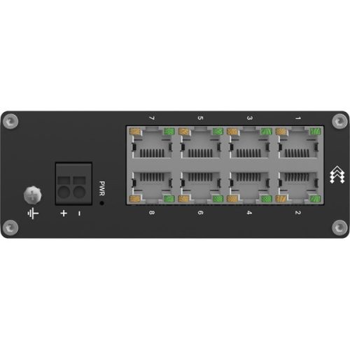 Teltonika TSW030 8x 10/100Mpbs FE LAN port nem menedzselhető DIN sínre szerelhető ipari switch