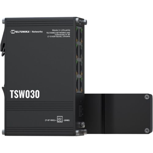Teltonika TSW030 8x 10/100Mpbs FE LAN port nem menedzselhető DIN sínre szerelhető ipari switch