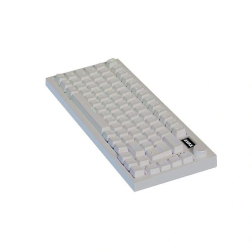 AVAX GM02 PRO 75% HUN tri-mode fehér mechanikus (Gateron yellow switch) billentyűzet