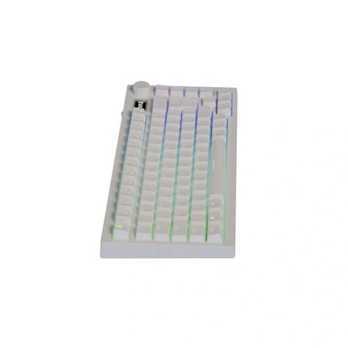 AVAX GM02 PRO 75% HUN tri-mode fehér mechanikus (Gateron yellow switch) billentyűzet