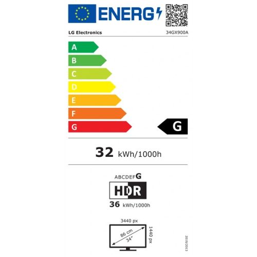 LG 34" 34GX900A-B.AEU WQHD OLED 240Hz HDMI/DP/USB/USB-C ívelt gamer monitor