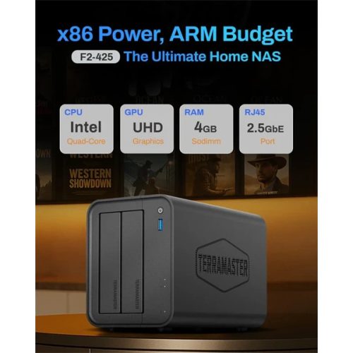 TerraMaster F2-425 (4GB) 2x SSD/HDD NAS