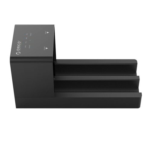 Orico HDD/SSD Dokkoló - 3.5" SATA HDD Duplicator (2x 2,5"/3,5" HDD/SSD -> USB-A, Max.: 16TB, fekete)